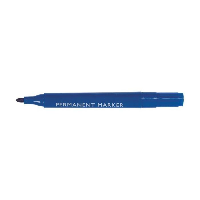 Permanent Markers Bullet Tip - Blue - Pack of 10