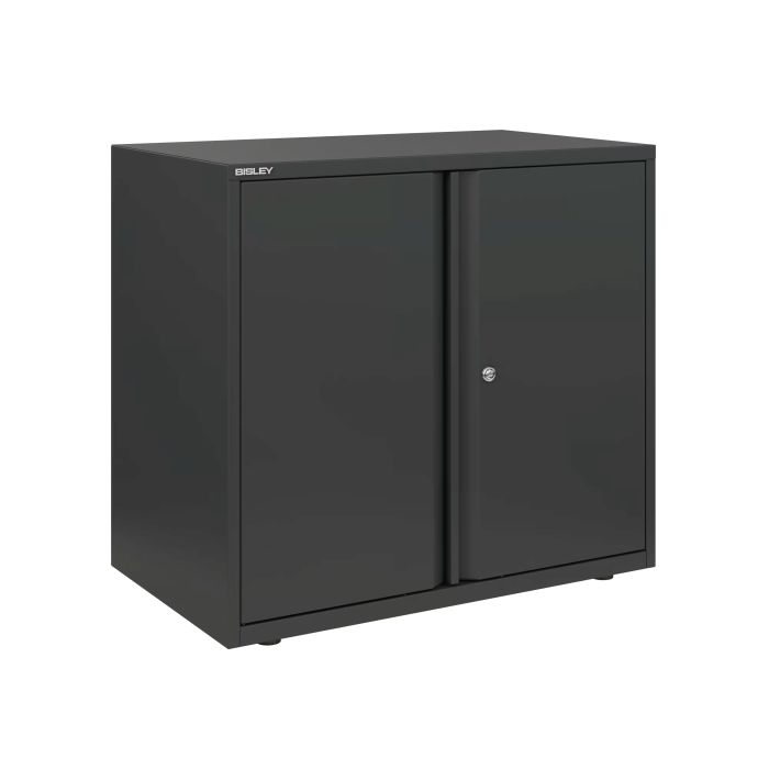 Bisley Essentials Steel Double Door Cupboard H1015mm DarkGrey