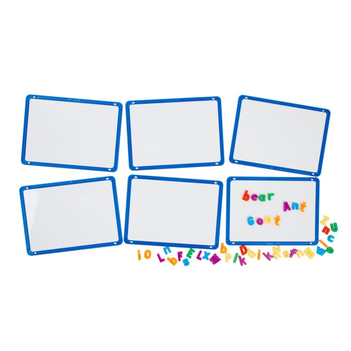 Magnetic Dry-wipe Boards - Pack of 6