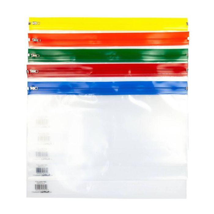 Zip Wallets A4 Plus - Assorted - Pack of 100