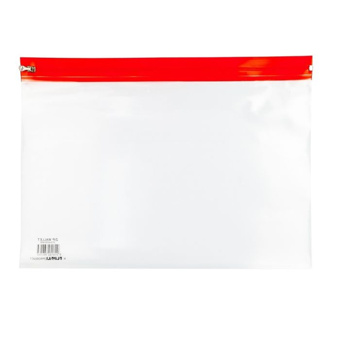 Zip Wallets A4 Plus - Orange - Pack of 25