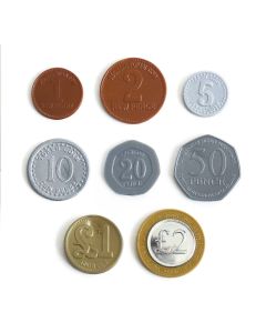 Assorted Coins Plastic Play Coins Set