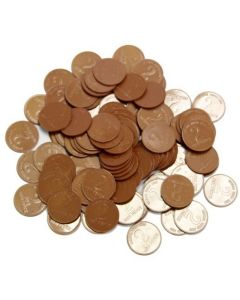 2p Coins Plastic Play Coins - Pack of 100