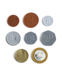 10p Coins Plastic Play Coins - Pack of 100