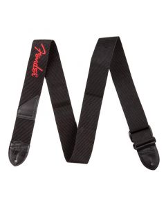 Fender Black with Red Logo Guitar Strap
