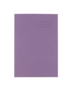 Exercise Book A4 - 96 Pages - 8mm Feint Margin - Purple - Pack of 50