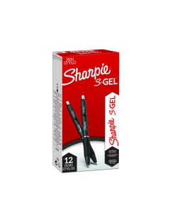 Sharpie S-Gel Pen - 0.7mm - Black - Box of 12