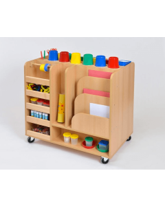 Double Sided Art Resource Trolley