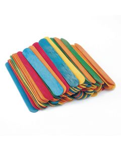 Classmates Jumbo Craft Sticks - Coloured - Pack of 100