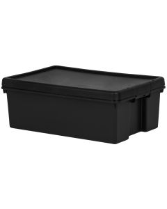 Wham Bam Recycled 36 Litre Box and Lid - Black
