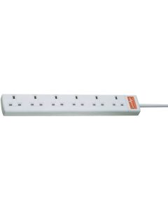 Surge Protected Extension Lead - 6 Gang - 2m