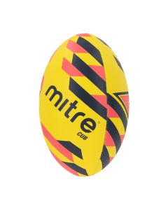 Mitre Cub Rugby Ball - Size 3 - Yellow/Navy/Orange