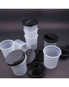 Non-Spill Pots with Flip-Top Lids Pack