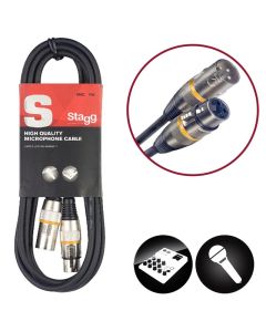 Stagg 3m/10ft XLR to XLR Microphone Cable