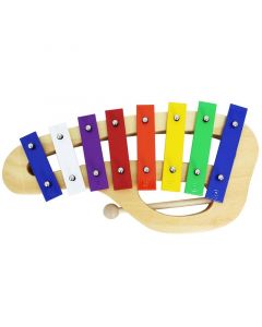 A-Star 8 Note Curved Glockenspiel - Coloured Keys