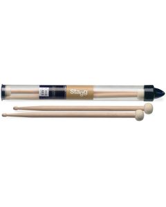 Stagg 5A Maple Combo-Tip Drumsticks 30 mm Round Felt Head