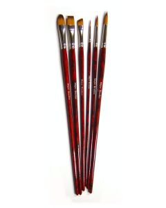 Acrylic Painting Brushes Set - Pack of 6