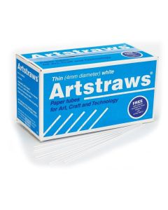Artstraws 4mm White - Pack of 1800