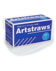 Artstraws 6mm White - Pack of 900