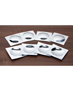 Concave/Convex Double-Sided Mirrors - 100 x 100mm - Pack of 10