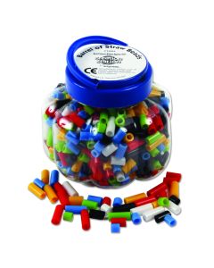 Straw Beads - Solid Colours Assorted - Pack of 1000