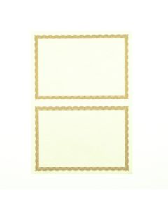 Certificate Border Sheet A5 2Up 90gsm - Gold - Pack of 100