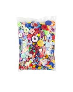 Plastic Buttons Assorted - 500g