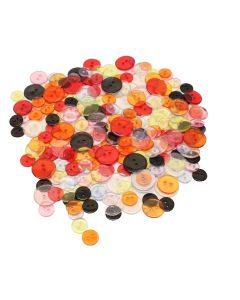 Assorted Coloured Buttons - Pack of 100