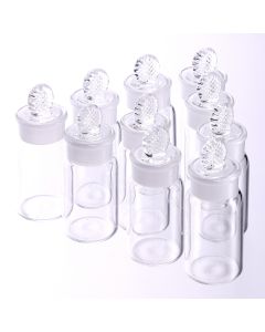 Clear Glass Weighing Bottles - Pack of 10