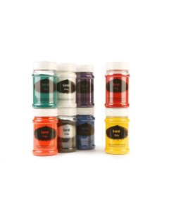 Coloured Sand Shaker 350g Assorted - Pack of 8