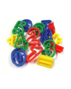 Plastic Dough Cutters - Numbers & Symbols - Pack of 15