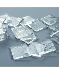 Clear Glass Squares - 38mm. Pack of 25
