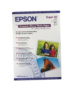 Epson A3 With Premium Gloss Photo Paper - Pack of 20