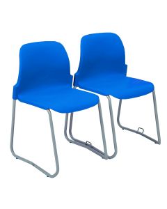 Masterstack Linking Chair H460mm - Blue