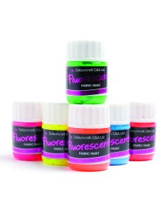 Colourcraft Fluorescent Colours Pack. Pack of 6 