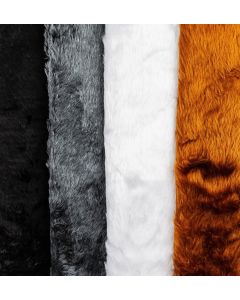 Fur Assorted Plain Colours 152cm x 50cm - Pack of 4