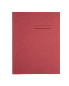 5.25 x 6.5" Exercise Book 24 Page 15mm Ruled - Red - Pack of 100