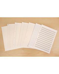 8 x 6.5" Exercise Paper 8mm Ruled With Margin Unpunched - 5 Reams