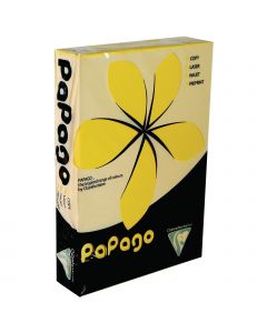 Papago A4 Copier Card - Deep Yellow - Pack of 250