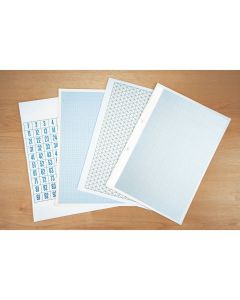 9 x 7" Graph Paper 2 10 and 20mm Squared 2 Hole Punched - 1 Ream