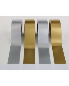 EduCraft Straight Paper Border Rolls - 48mm x 50m - Metallic - Pack of 4