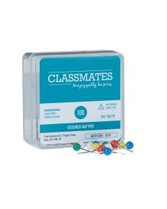 Classmates Map Pins Assorted - Pack of 100