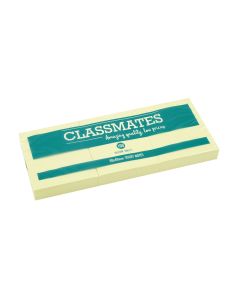 Classmates Sticky Notes Yellow 40 x 50mm - Pack of 12