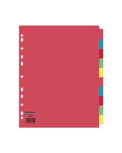 Eastlight A4 Extra Wide Subject Dividers 10-part Europunched