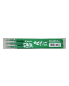 Pilot FriXion Ball and Clicker Refills Pen - Green - Pack of 3