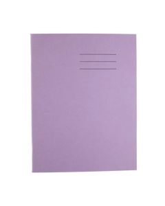 Exercise Book A4+ - 80 Pages - 8mm Feint Margin - Purple - Pack of 50