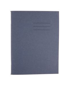 Exercise Book 8 x 6.5 - 32 Pages - Plain/12mm Ruled - Blue - Pack of 100