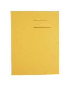 Exercise Book 8 x 6.5 - 80 Pages - 7mm Squared - Yellow - Pack of 100