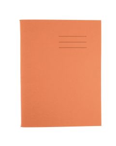 Exercise Book 8 x 6.5 - 32 Pages - Plain/12mm Ruled - Orange - Pack of 100