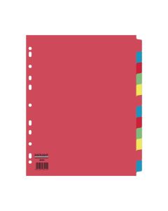 Eastlight A4 Extra Wide Subject Dividers 12-part Europunched